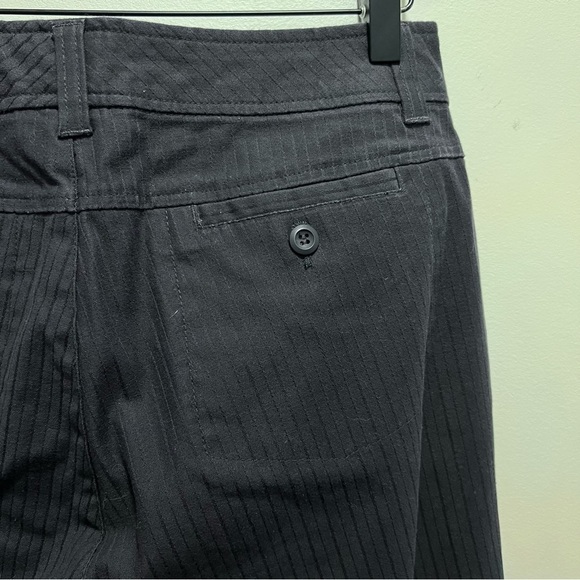 Cotton Ginny Navy Blue Pinstripe Cotton Trouser Pants Size 9 - Picture 6 of 10